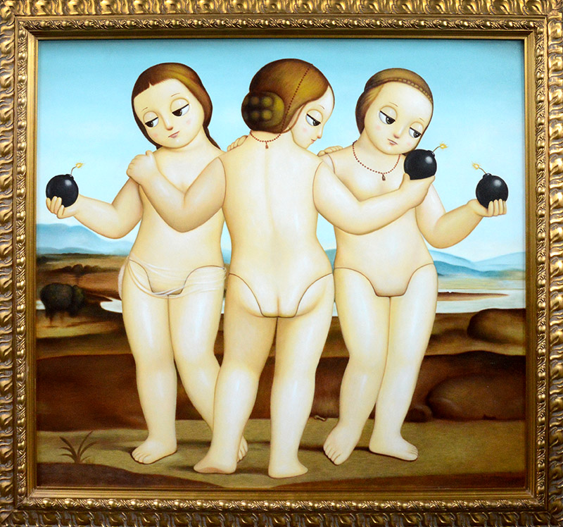 Homage to Raphael Three Graces