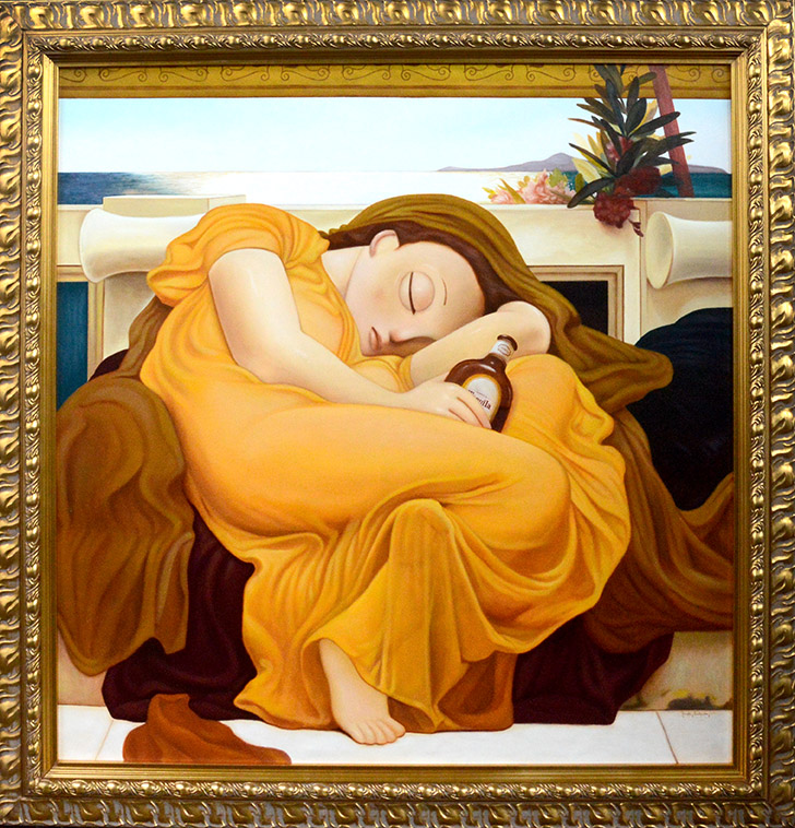 Homage to Sir Frederic Leighton Flaming June