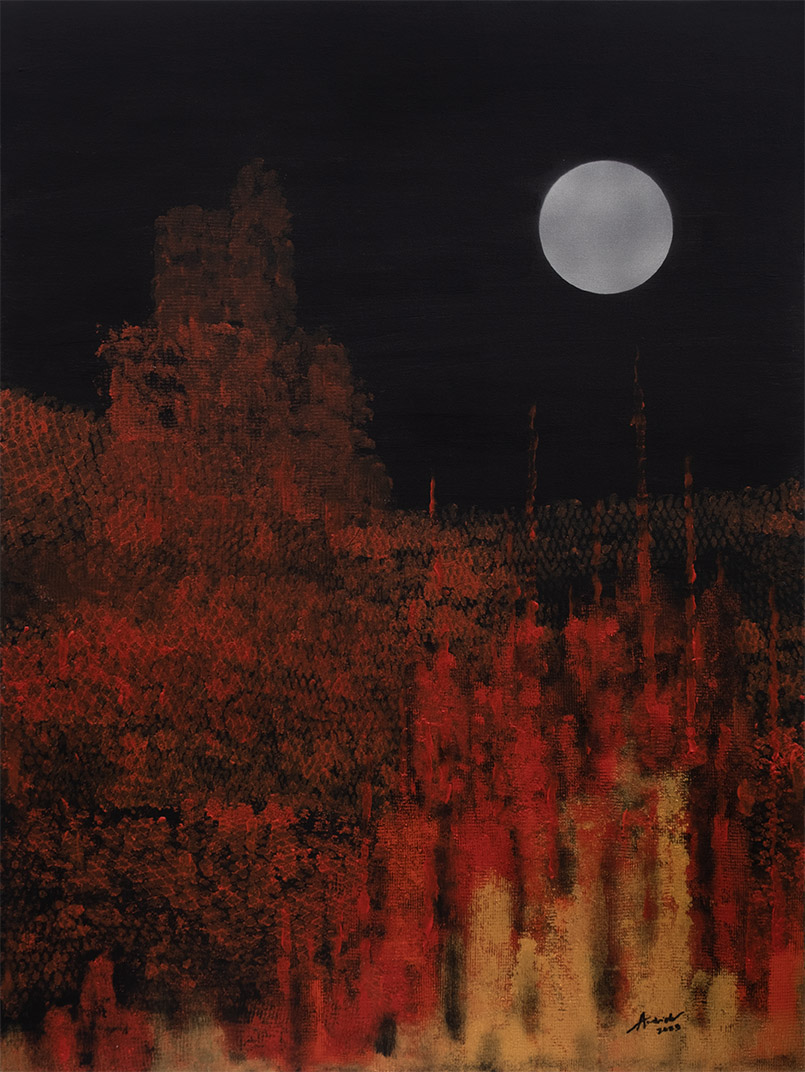 Night of the Luminous Moon(After Sansos Reverse Series) Lights on