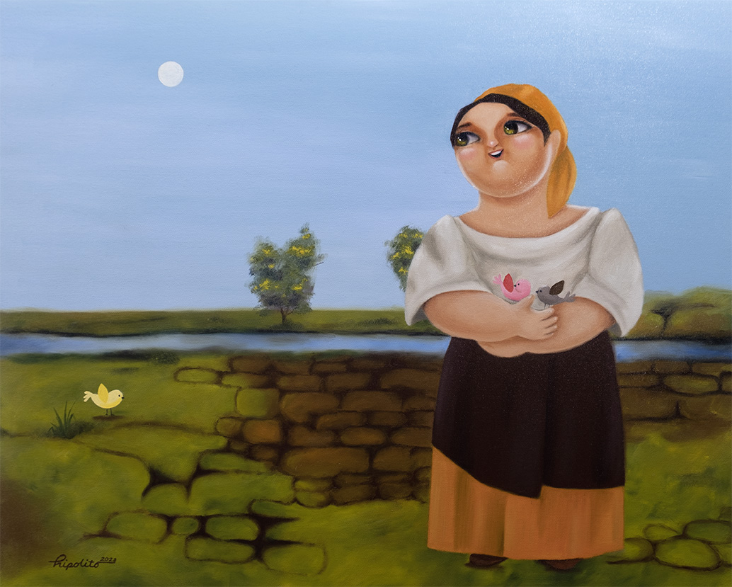 Si Nena at ang tatlong Ibong Pipit (Homage to Sanso Brittany Series)