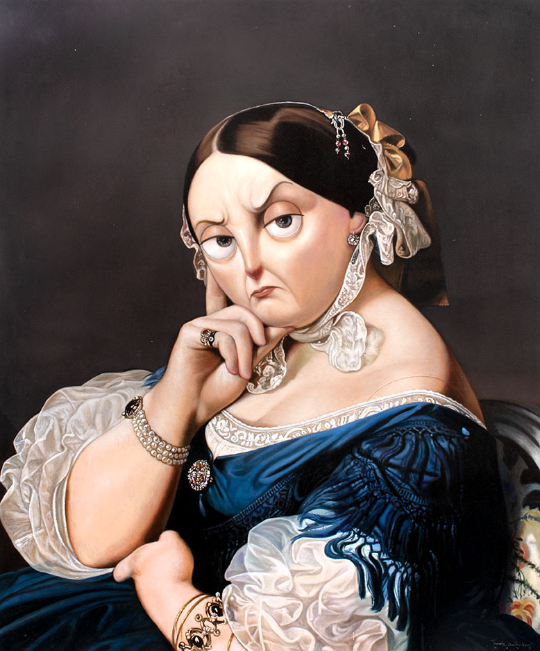 Homage to Jean-Auguste-Dominique Ingres Portrait of Madame Ingres