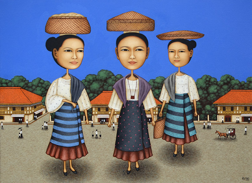 Three Ladies in The Market