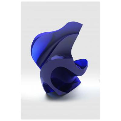 Lavish Strokes in Cobalt Blue